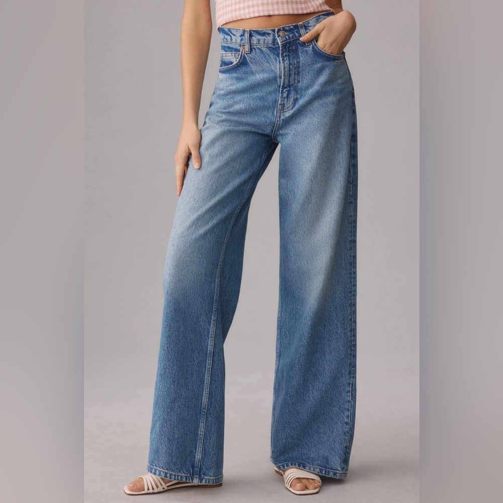 Reformation Cary High-Rise Wide-Leg Jeans